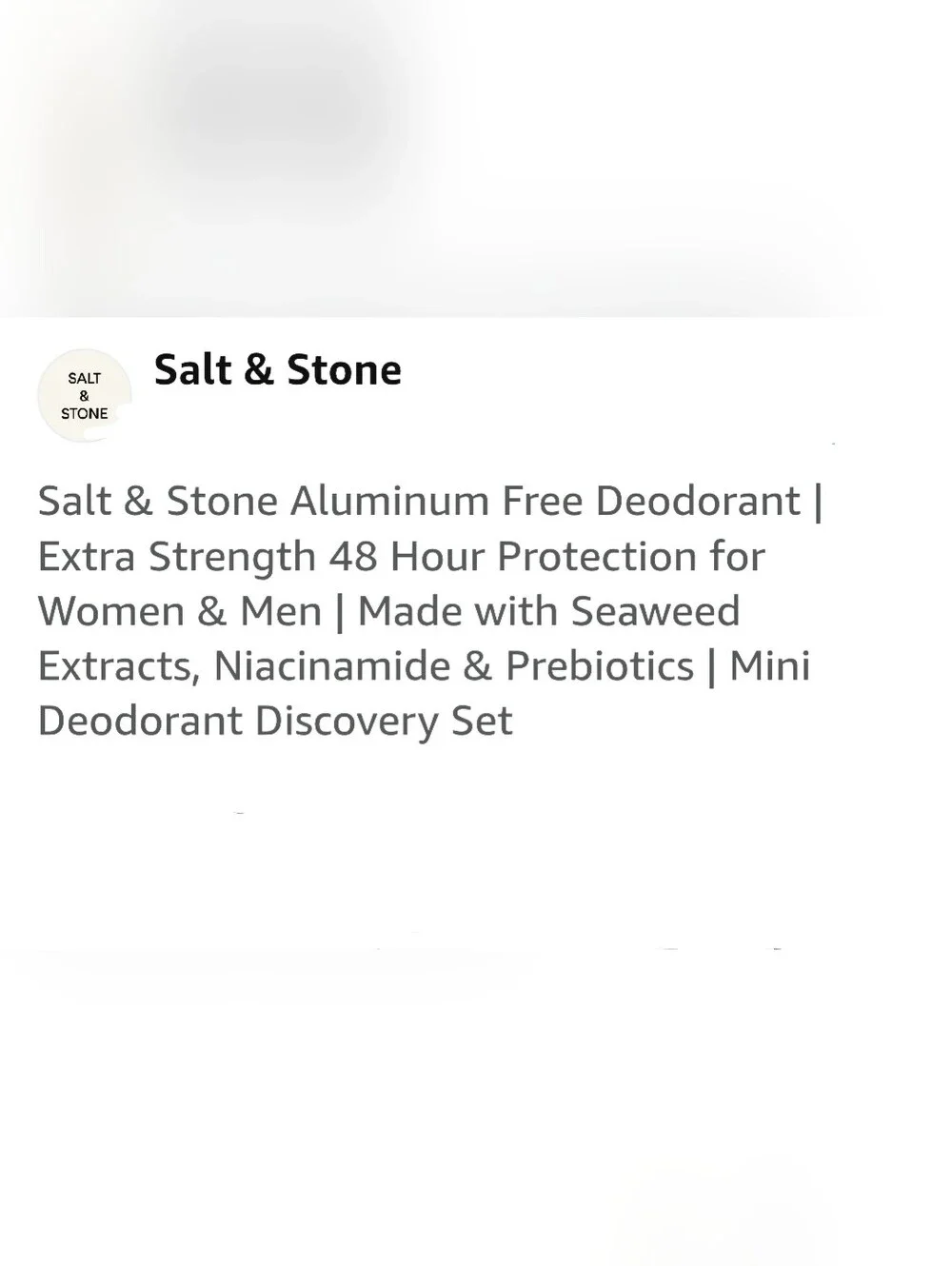 Salt & Stone Mini Deodorant Discovery Set
